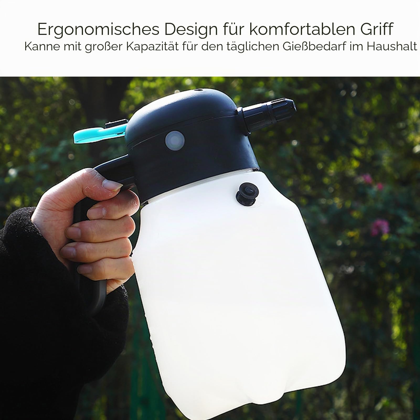 Bewinner 1,8 L Kabelloser Elektrischer Schaumsprüher – Hochdruck PP Sprühflasche für Autowäsche & Garten