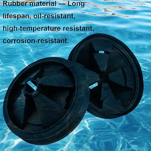 Miniatura 5 de 2 protectores contra salpicaduras de eliminación de basura, 3 38 pulgadas, cubierta de drenaje de goma EPDM QCB-AM para fregadero, adecuado para la