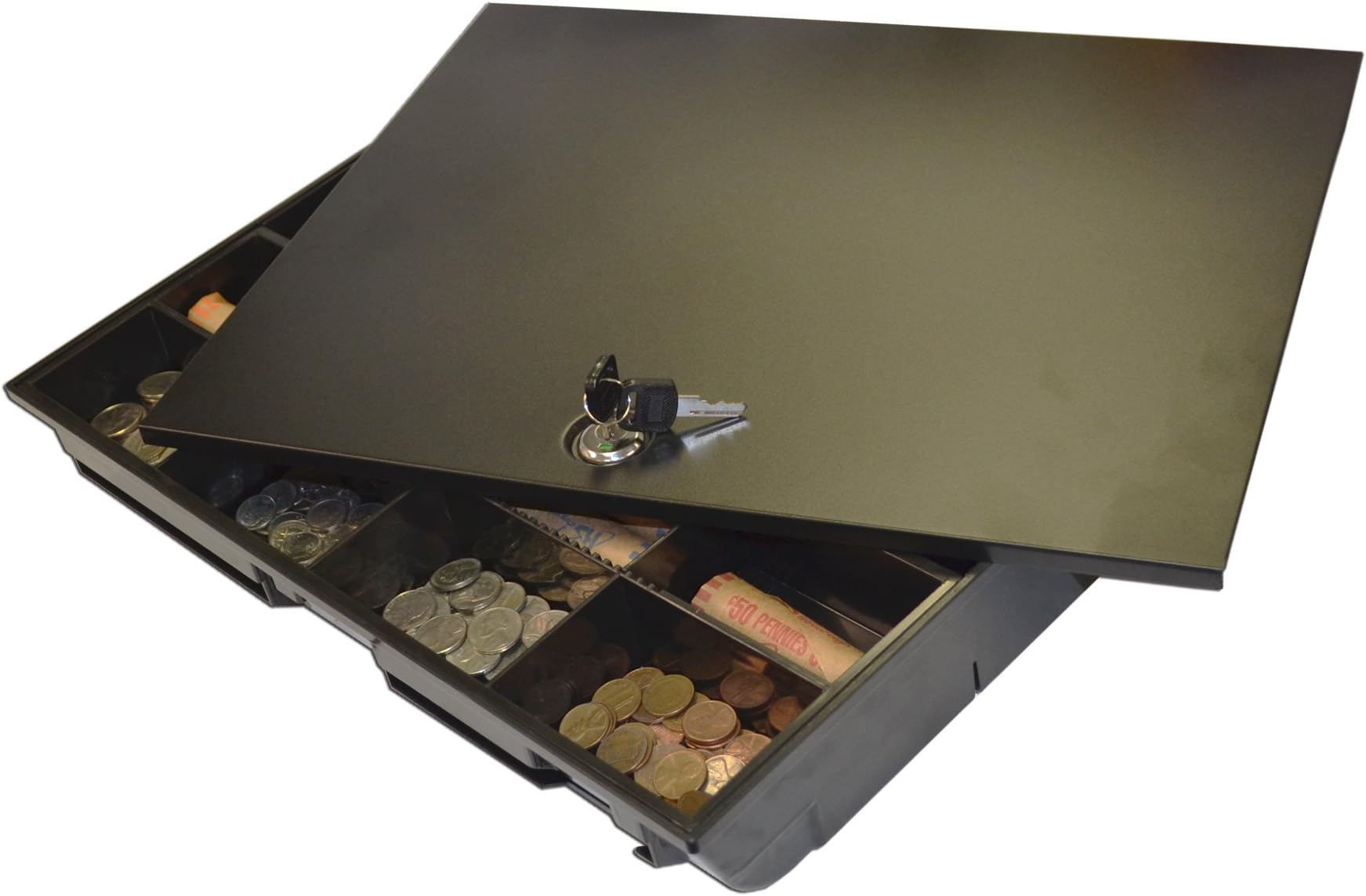 Cash Drawer Tray Insert with Locking Lid