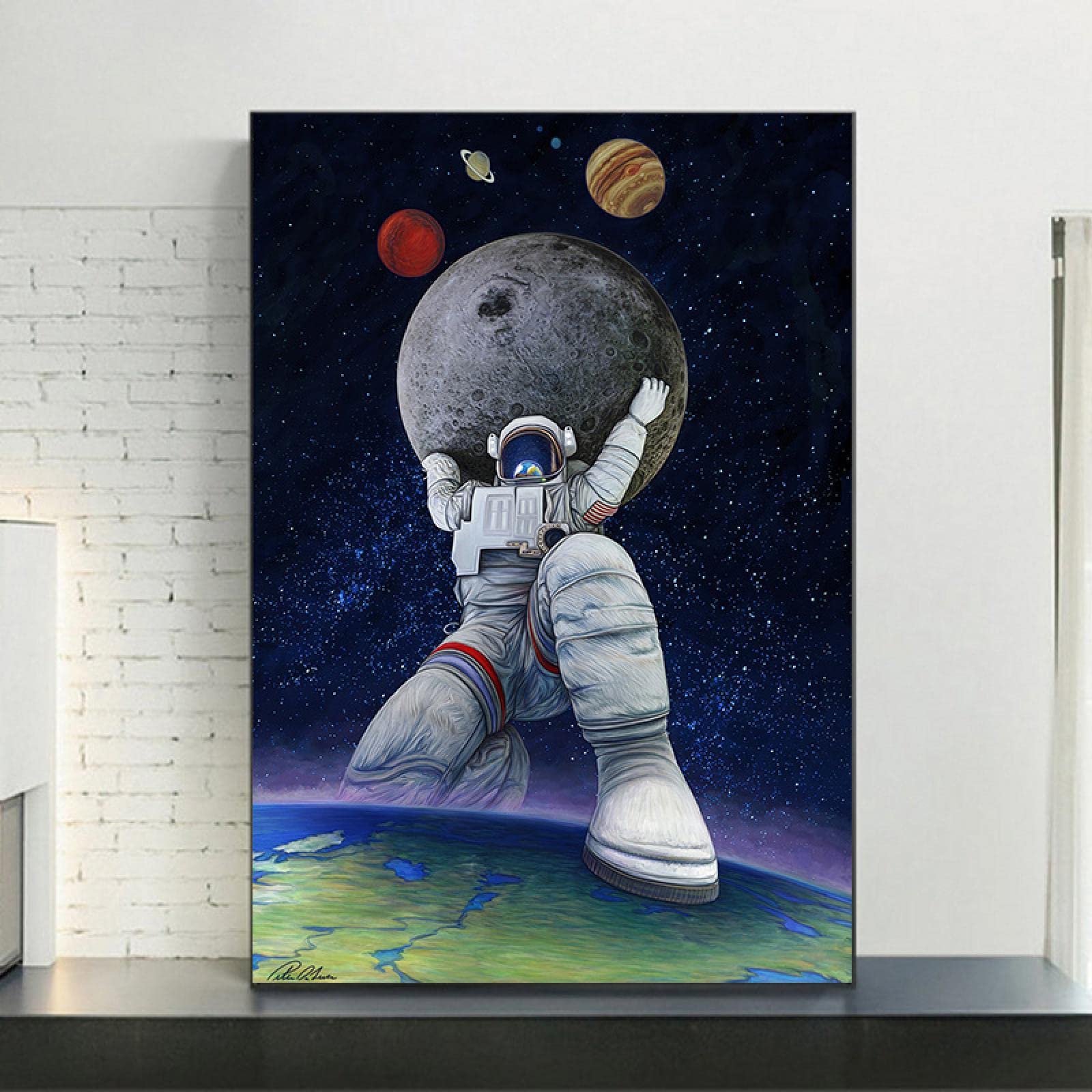 絵画　宇宙　海　イラスト　キャンバス 絵画 宇宙 海 イラスト キャンバス