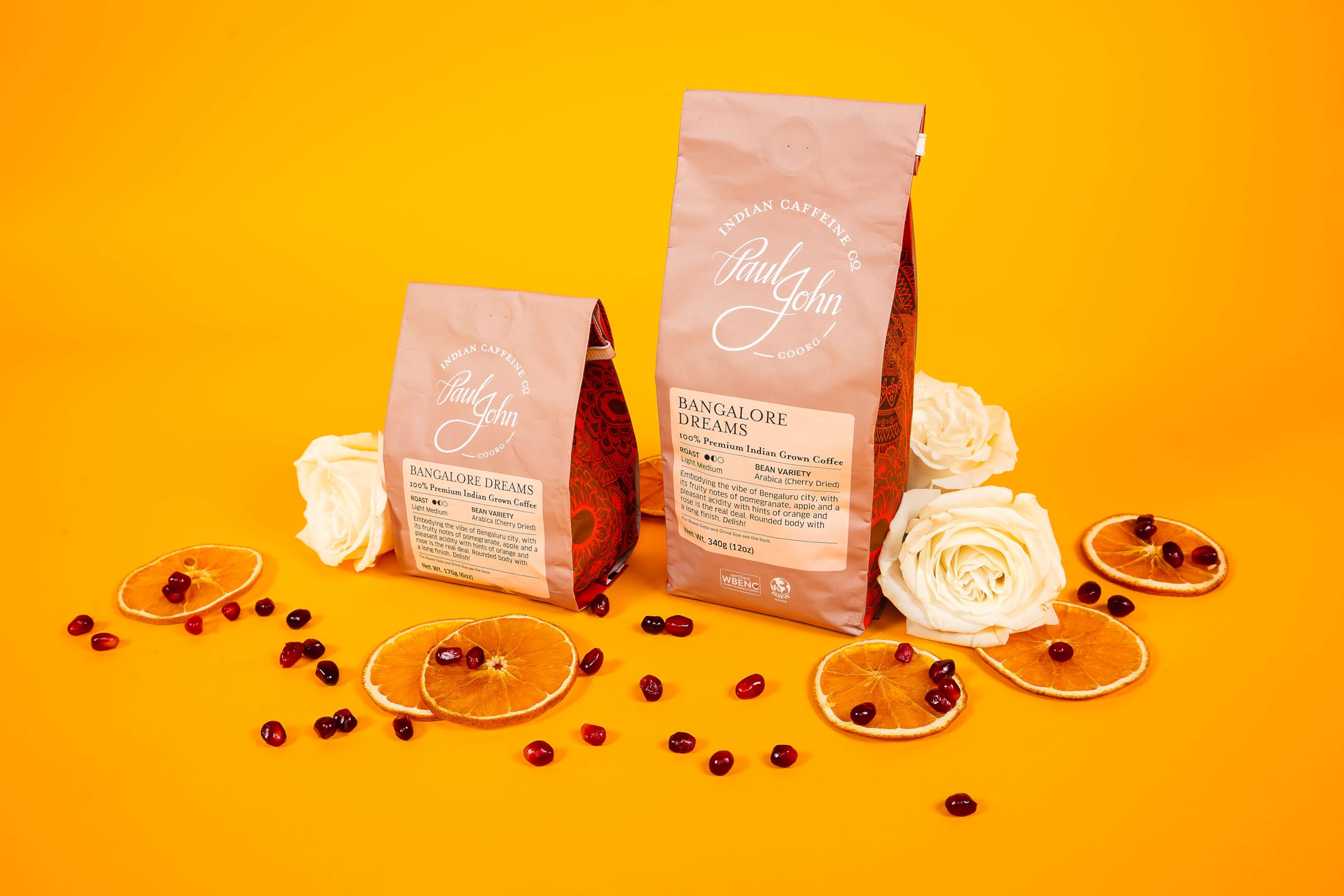 - Bangalore Dreams | Light-Medium Roast | Whole Bean Coffee | Bright & Aromatic with Fruity Notes | 12oz