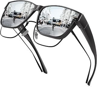 Sunglasses Fit Over Glass For Men and Women, Light Weight Over Glass Sunglasses, TR90 Frame UV400 Protection