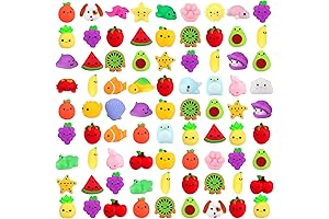 Outee 100-Pack Mochi Toys Set: Kawaii Mochi Squishy Party Favor