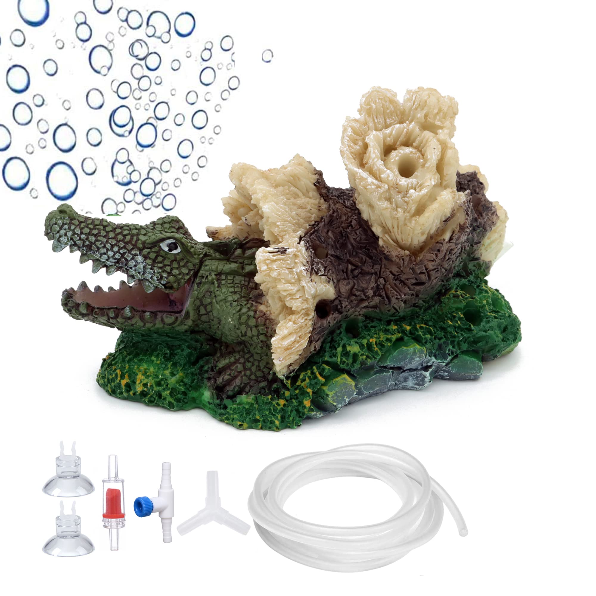 ALEGI Décoration pour aquarium (alligator)