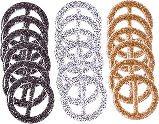 VILLFUL Lenços De Moda Feminina 18 Pçs Lenços De Cachecol Clipes De Cachecol Redondos Clipes De Camiseta Clipes De Camiseta Fivelas De Canto Com Nó De Roupas Fivelas De Cachecol Fivelas