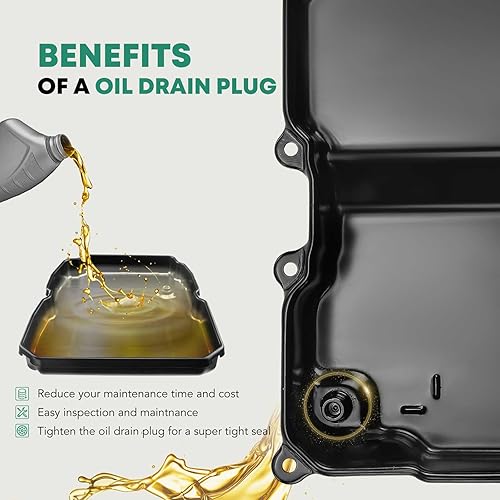 Miniatura 7 de Reemplazo de la bandeja de aceite de transmisión y tapón de drenaje para Audi TT Volkswagen Golf 2010-2018 Beetle Passat Jetta Rabbit
