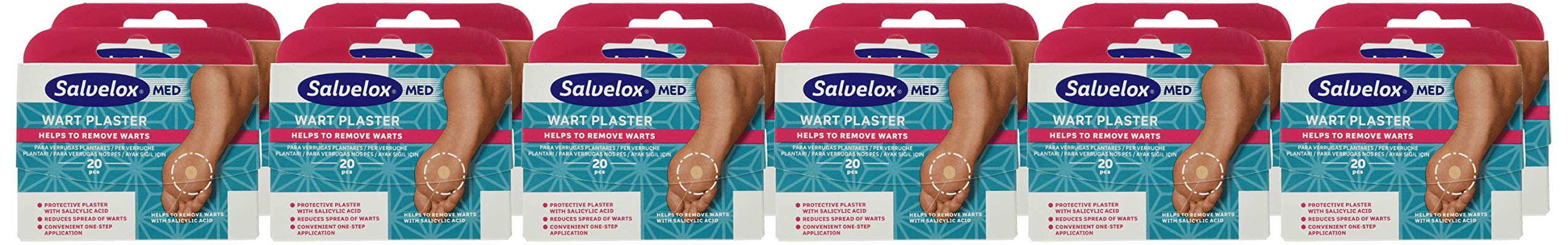 Salvelox Med Wart Plaster, Apósitos - 240 Unidades
