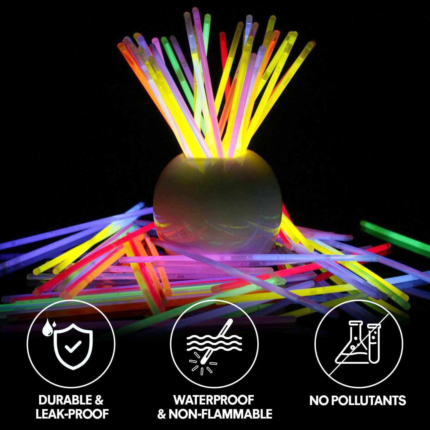 Bastoncini Luminosi Per Feste - Confezione Da 50 Pezzi Neon Per Decorazioni, Matrimoni E Effetti Luce Nera - Foto 11