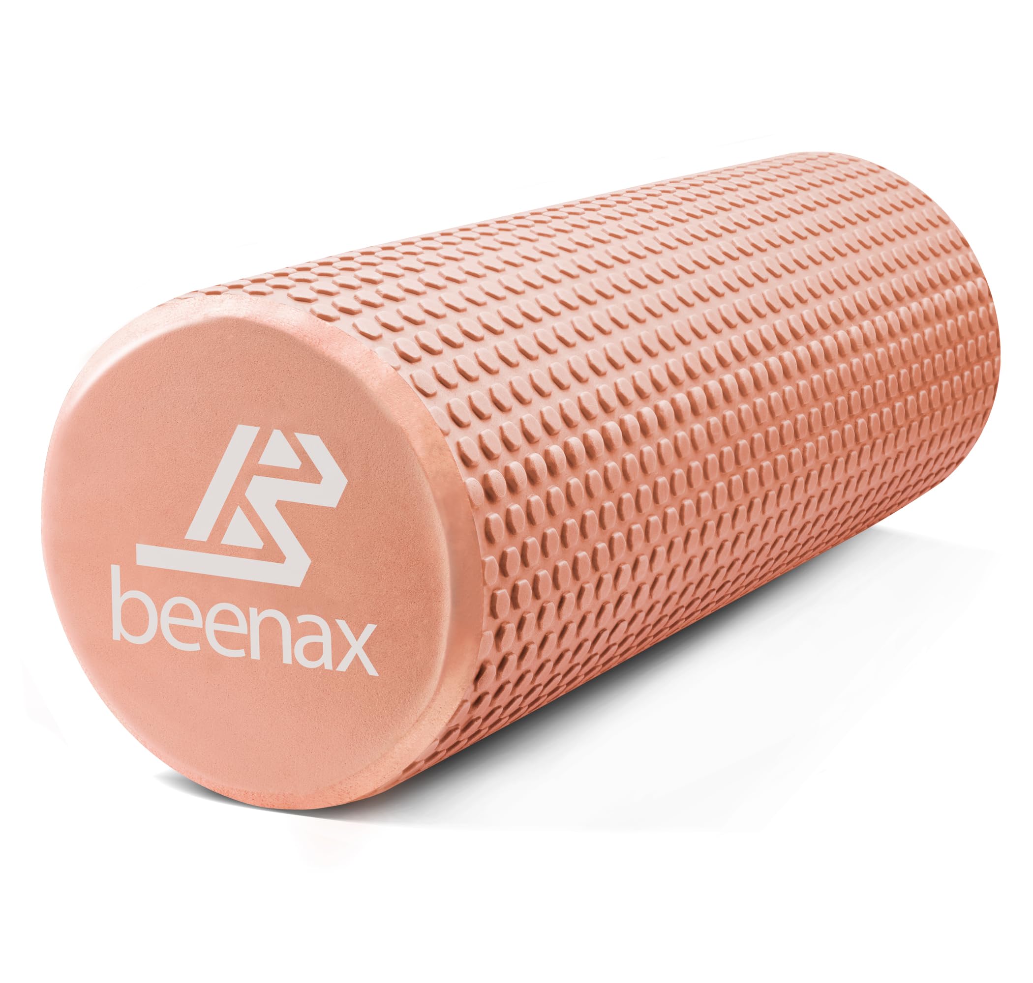 Beenax Foam Roller 44cm - Lightweight Muscle Roller for Fitness, Pilates, Yoga, Physio, Trigger Point, Deep Tissue, Joint Massage, Pain Relief - Designed to Relieve Stress and Relax Tight Muscles