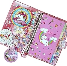 FunBlast 13 In 1 Diy Unicorn Diary For Girls, Unicorn Notebook For Girls With Pen, Unicorn Kit For Girl, Unicorn Return Gift For Girl, Kid Diary Unicorn - Diy Diary For Kids/Girl, 40 Pages, Multicolor