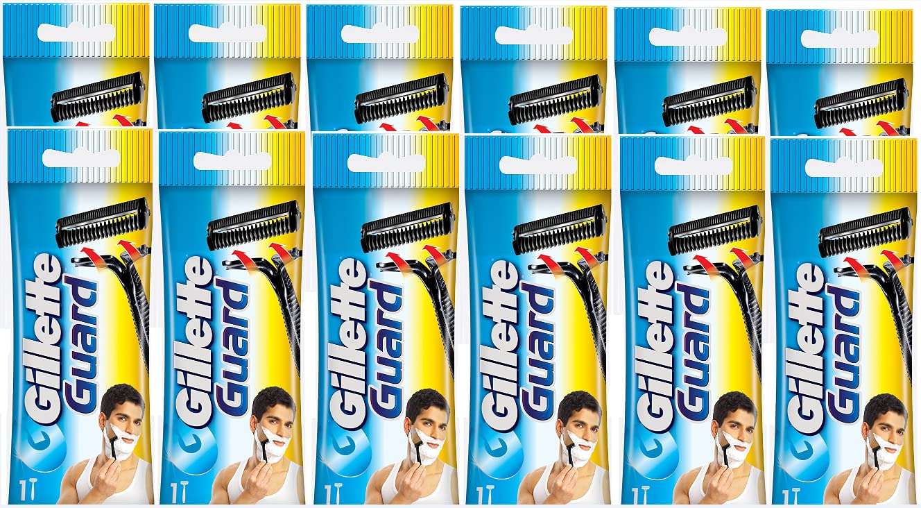Gillette Men Guard Shaving Razor (Pack Of 12) (B00LX950HU) Amazon Price History, Amazon Price Tracker