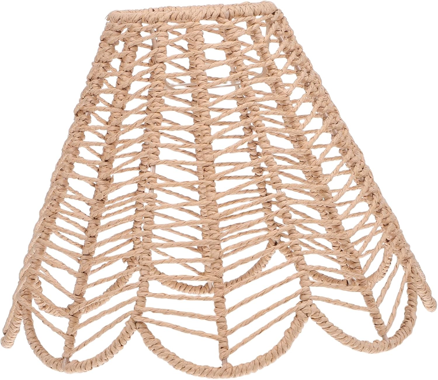 Creative Woven Pendant Lamp Shade for Vintage Home Decor Soft Light Diffusion Easy Installation for Dining and Restaurant Lighting Retro Style Ceiling Fixture