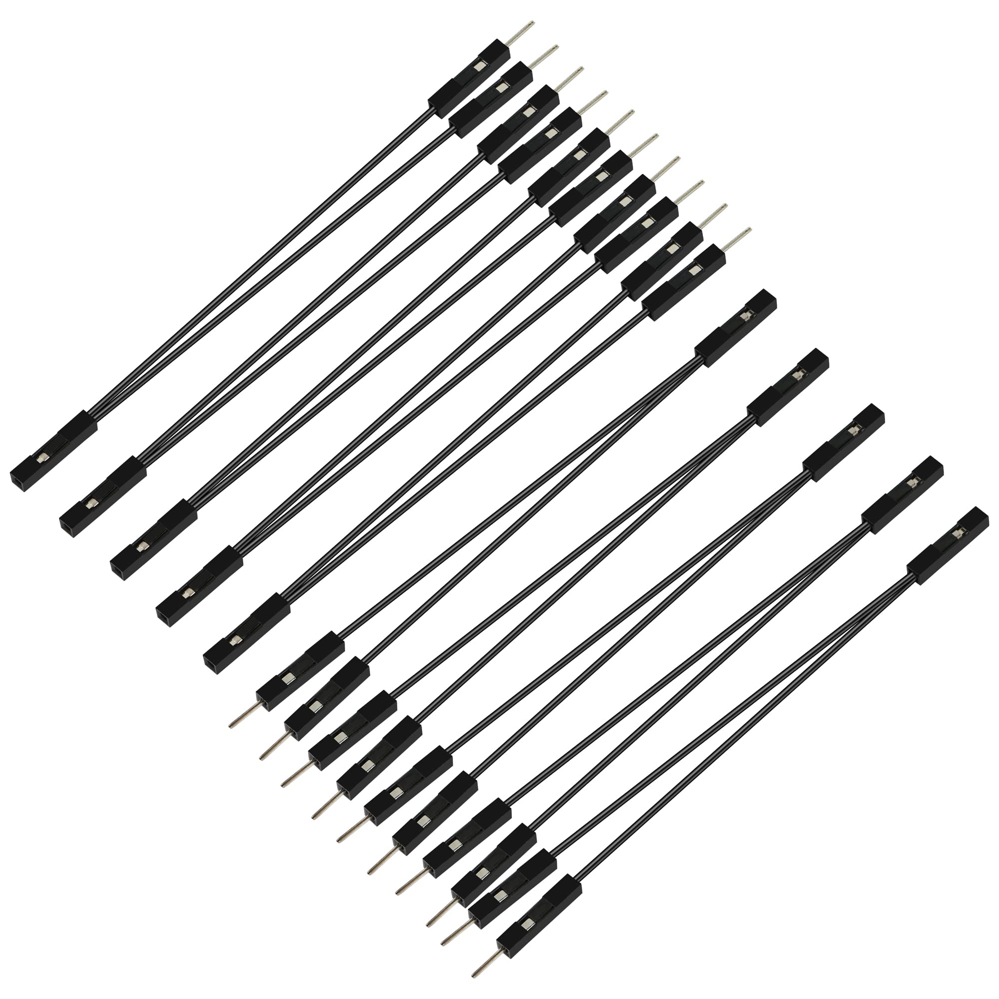 Câble Dupont 2 Broches Femelle à Mâle - 10 Pièces pour PC