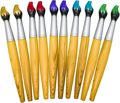 Miniatura 7 de 25 Uds. novedosos bolígrafos con forma de pincel de bambú, bolígrafos de madera para artistas de arte, escuela, oficina, fiesta, papelería, Navidad
