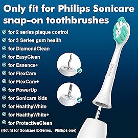 Ofashu Electric Toothbrush Replacement Heads Compatible with Philips Sonicare ProtectiveClean 2 Series Plaque Control 4100 5100 6100 9024 6064, White, 4 Sonic Brush Head