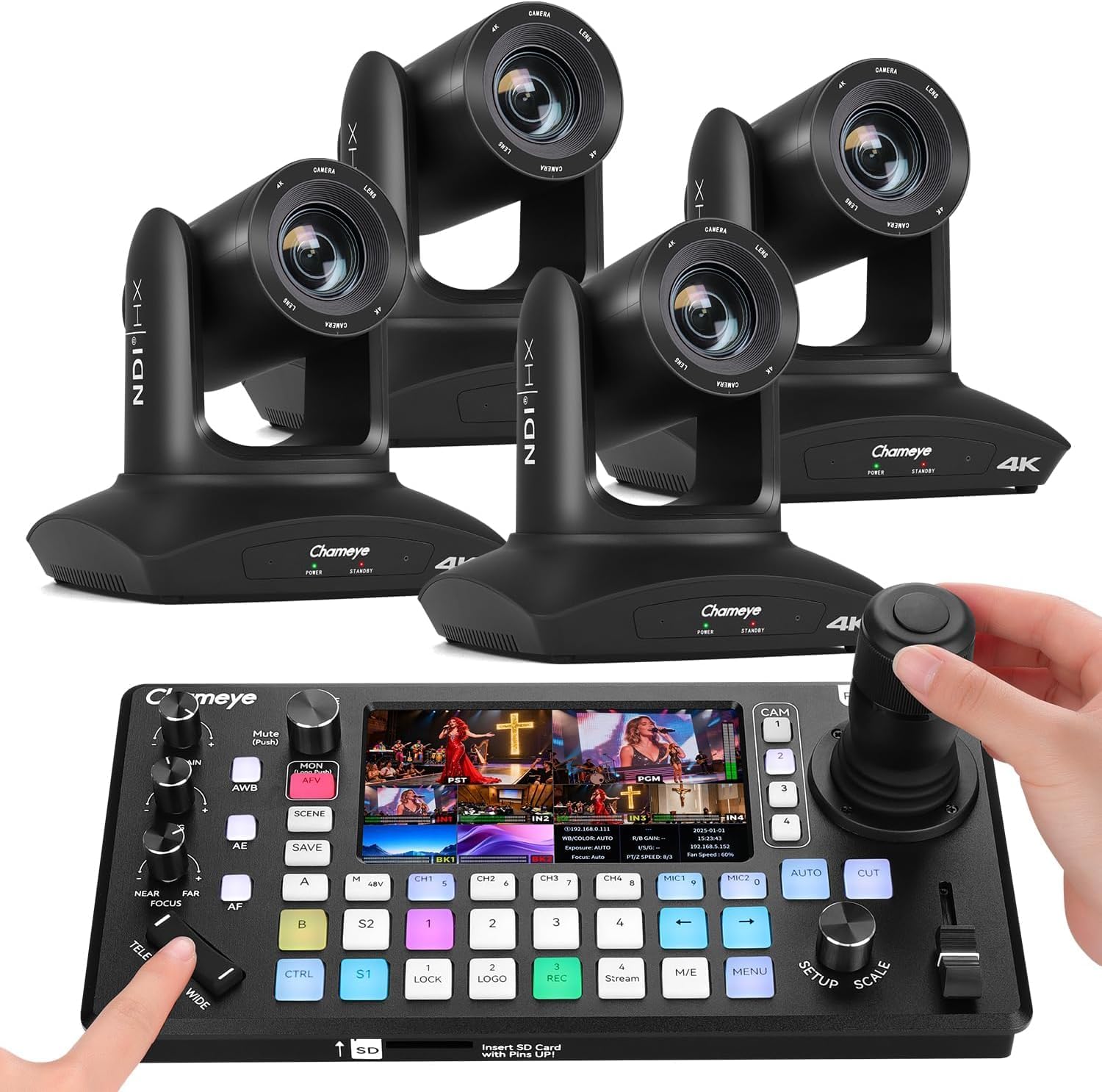 Chameye C420T 4K PTZ Camera NDI...