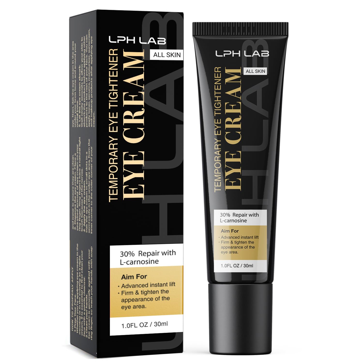 LPH LAB Eye Tightener Cream for Under Eye Bags Instant