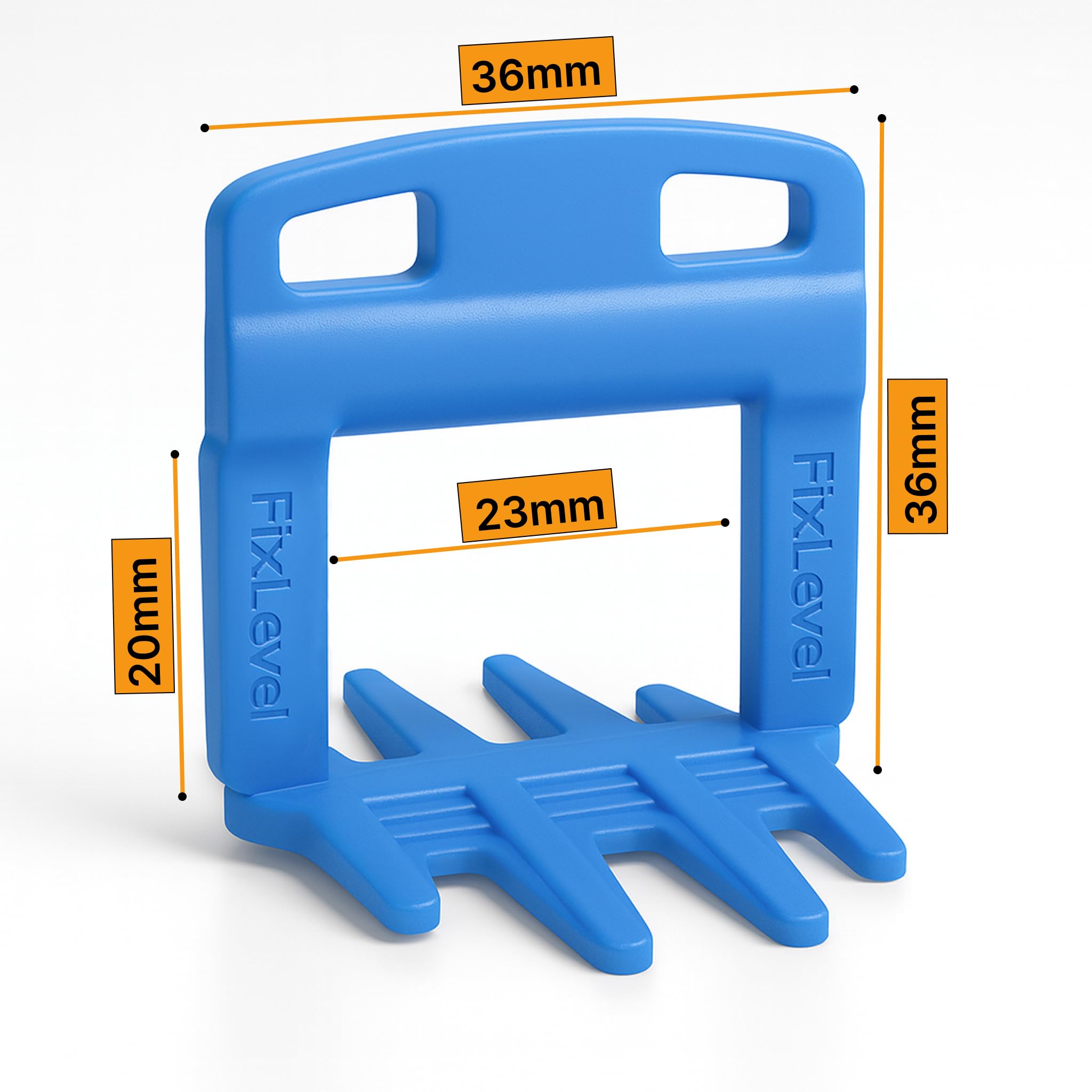 Pezzi Sistema Di Cunei Per Piastrelle - Fix Level - Pezzi Di Morsetto Distanziatori Da 0,5mm - Piastrelle da Parete e da Pavimento - Sistema di livellamento per piastrelle 250pz (0,5 mm)