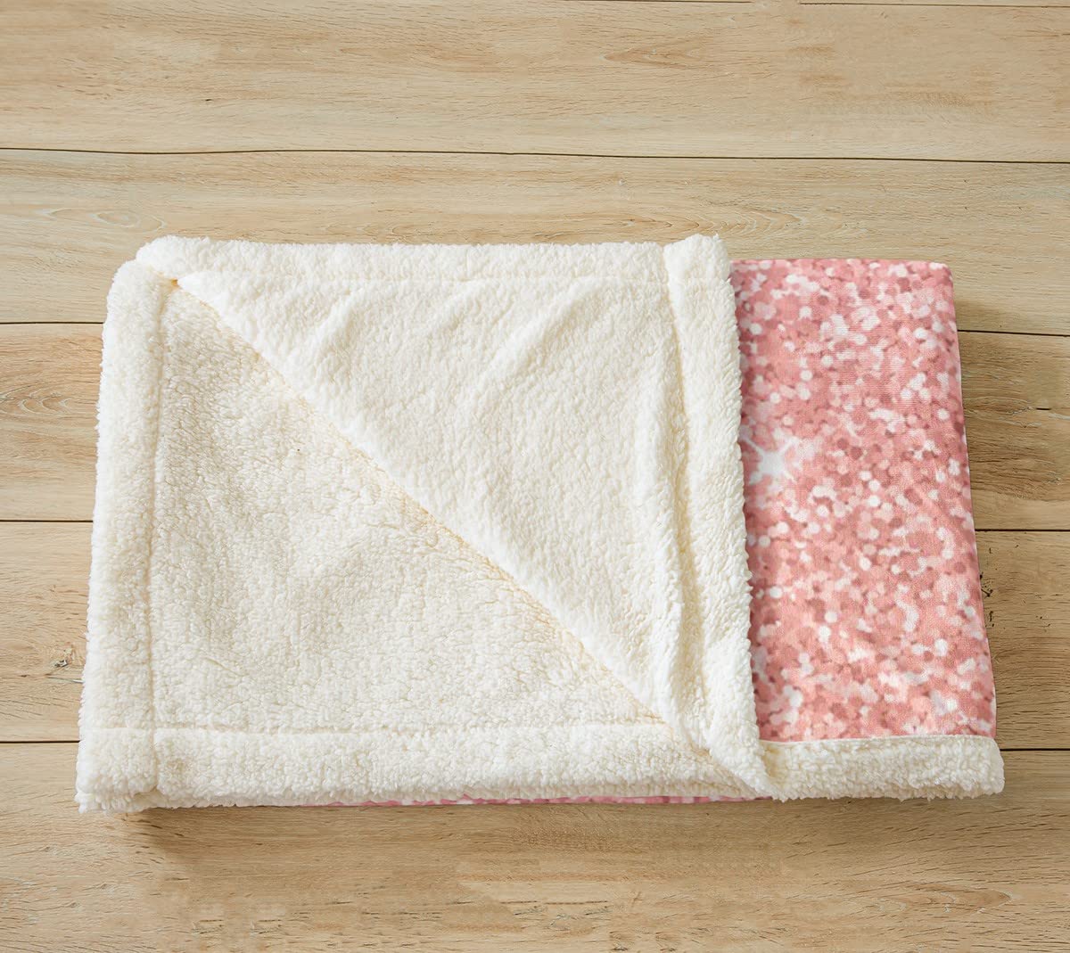 Coperta Sherpa glitterata in pile pastello, coperta per ragazze, per ragazze, con stampa arcobaleno, stile colorato, rosa, coperta sfocata per camera da letto, 200 x 220 cm
