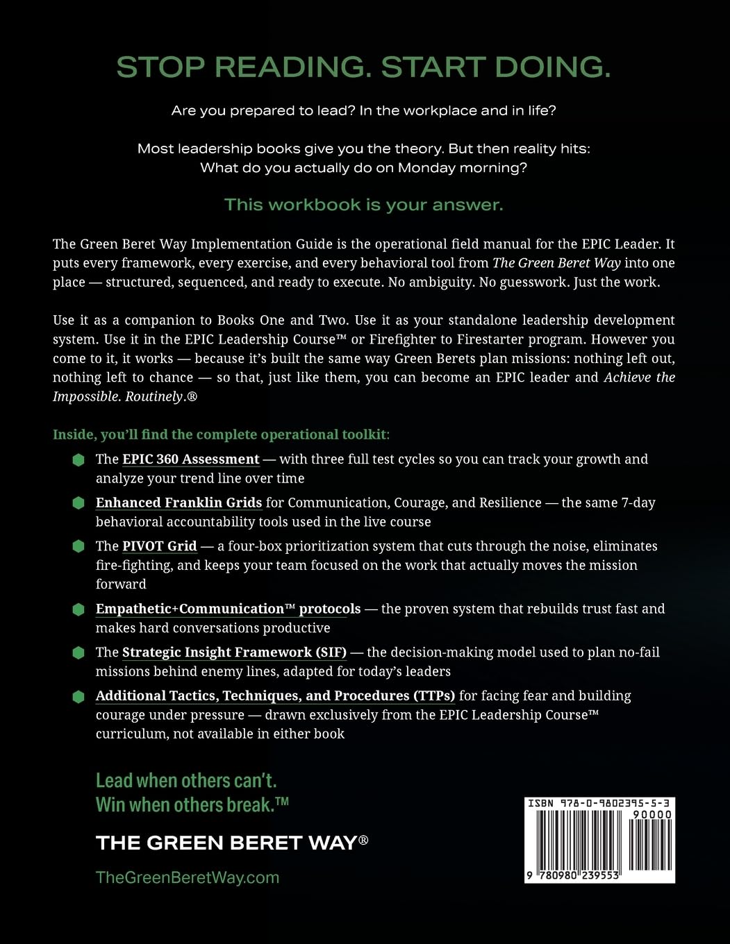 The Green Beret Way Implementation Guide