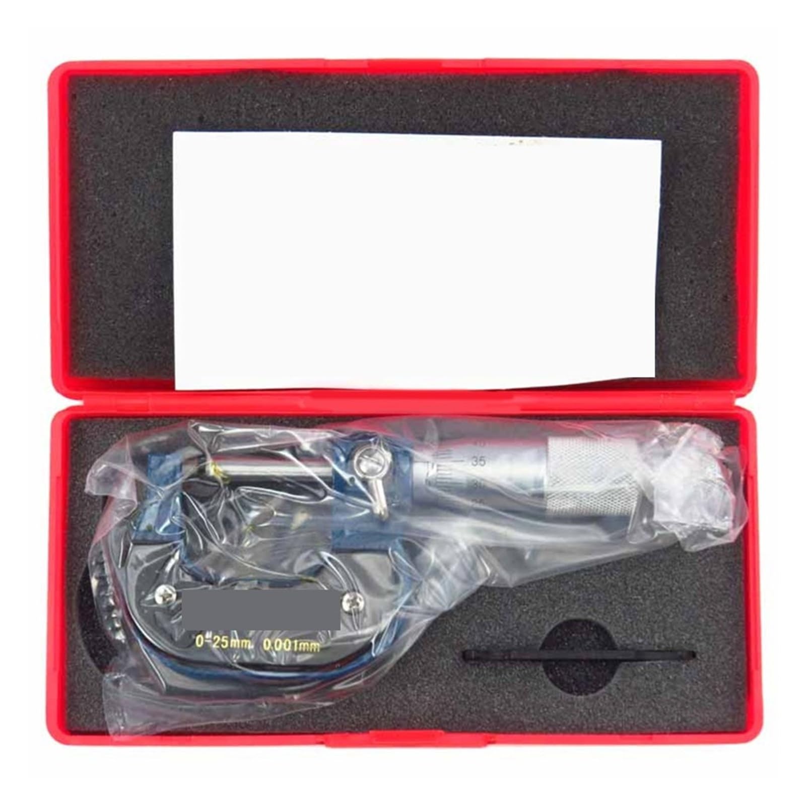 Micrómetro exterior de 0 a 25 mm, micrómetro de espesor de papel de calibración de 0,001 mm Mide cualquier cosa