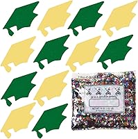 Vista 117 de Confeti Grad Cap Negro, Púrpura Combo - 2 bolsas de media onza (1 oz) (8400/8412)