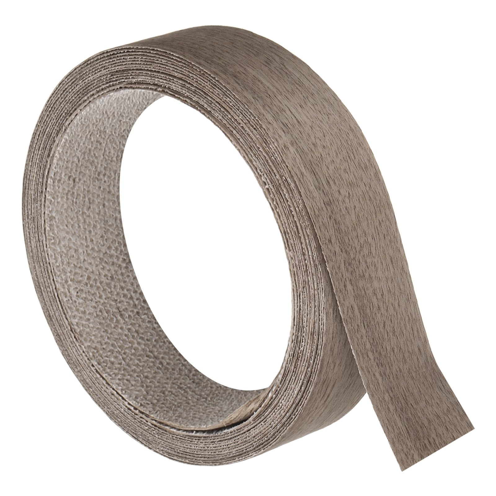 sourcing map 38mm x 5m (WxL) Wood Veneer Edge Banding, Pre-Glued Flexible Walnut Edging Strips, Iron on with Hot Melt Adhesive Wood Tape for Cabinet Repair and Furniture Restoration