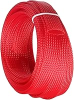 Vista 47 de Bettomshin 1Pc 16.4Ft(5m) Cable Management Sleeve, 5/16"(8mm) Width PET Red Cord Protector, Wire Loom Tube Insulated Split Sleeving for USB Cable