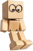 Handmade Wobbling Wooden Man - Charming Wooden Figurine, Car Ornament & Desk Decoration, Traditional Wooden Artifact for Travel & Gift