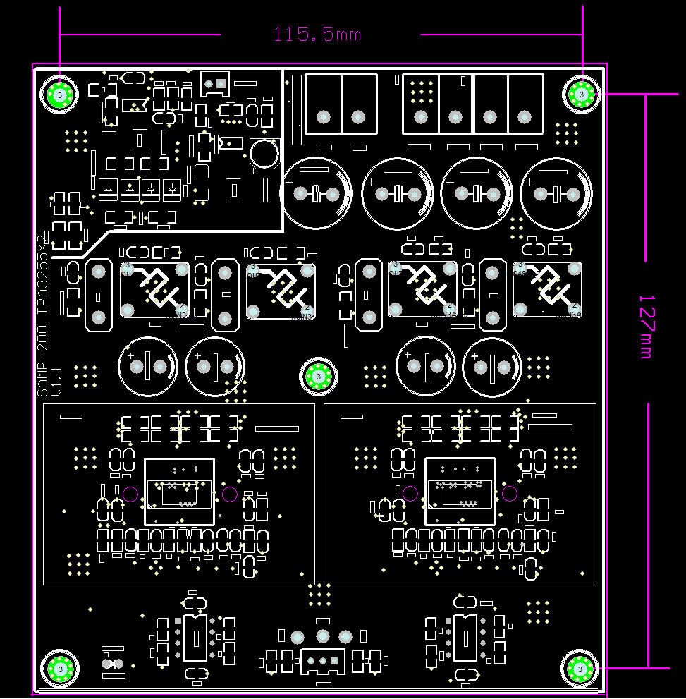 VIDOO HIFI Dwurdzeniowa Płyta Wzmacniacza Stereo TPA3255 2-Kanałowy 600W+600W Klasy D Cyfrowy Power Amp DC 19-50V 0.006% THD 20Hz-30KHz Różne Wejścia