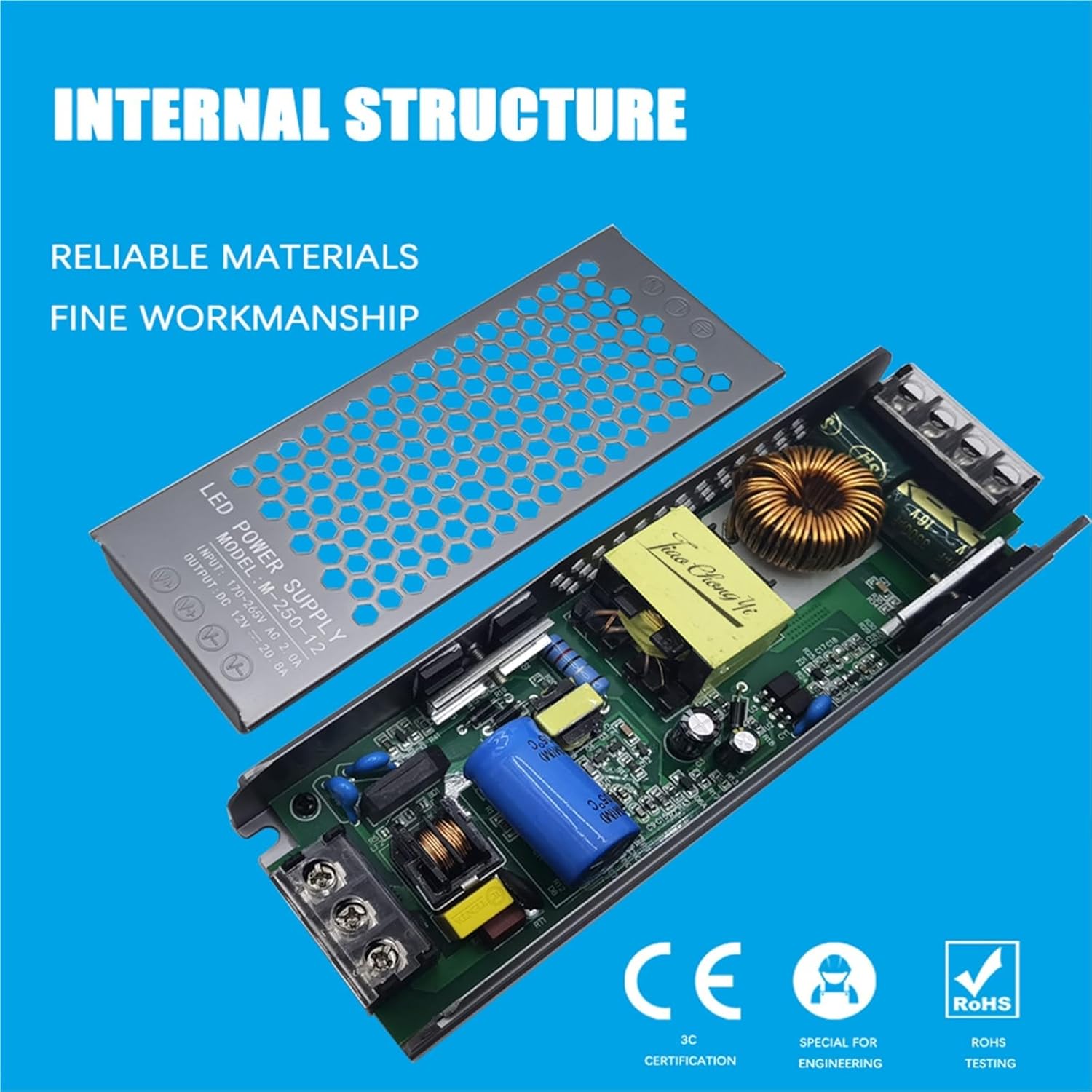 Mute Lighting Constant Voltage Output DC12V 24V 60W 100W 200W 300W 400W LED Strip Power Supply(400W,12V)