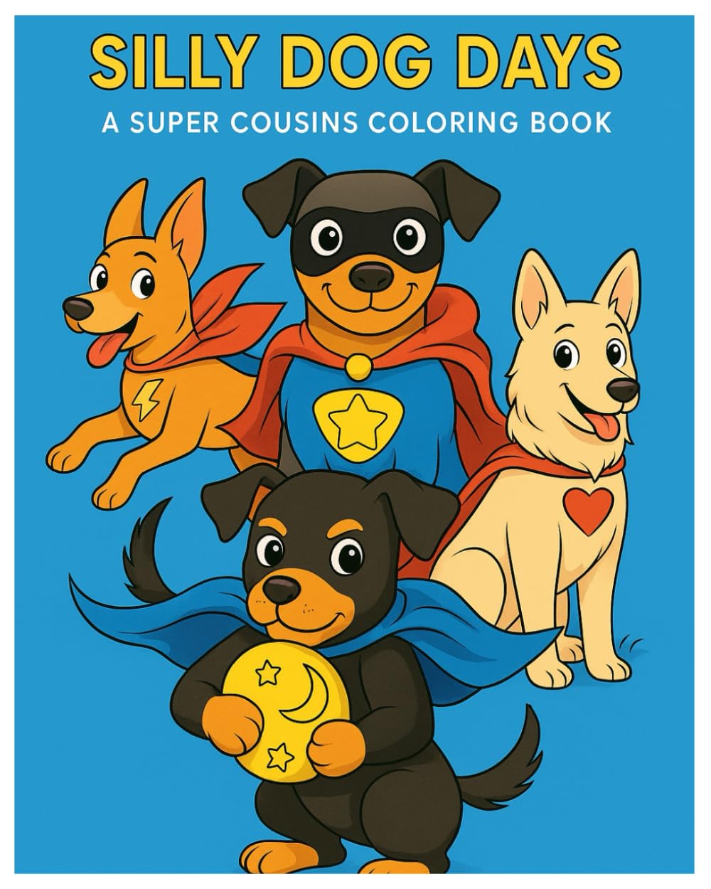 Silly Dog Days: Coloring Book