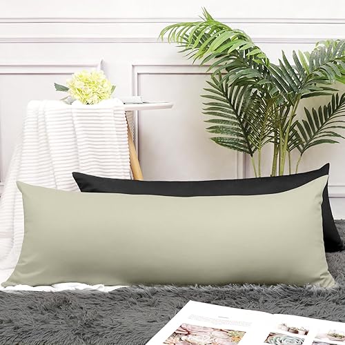Vista 345 de Thmyo Paquete de 2 fundas de almohada cuadradas decorativas de algodón, fundas de almohada de sublimación en blanco, fundas de cojín blancas