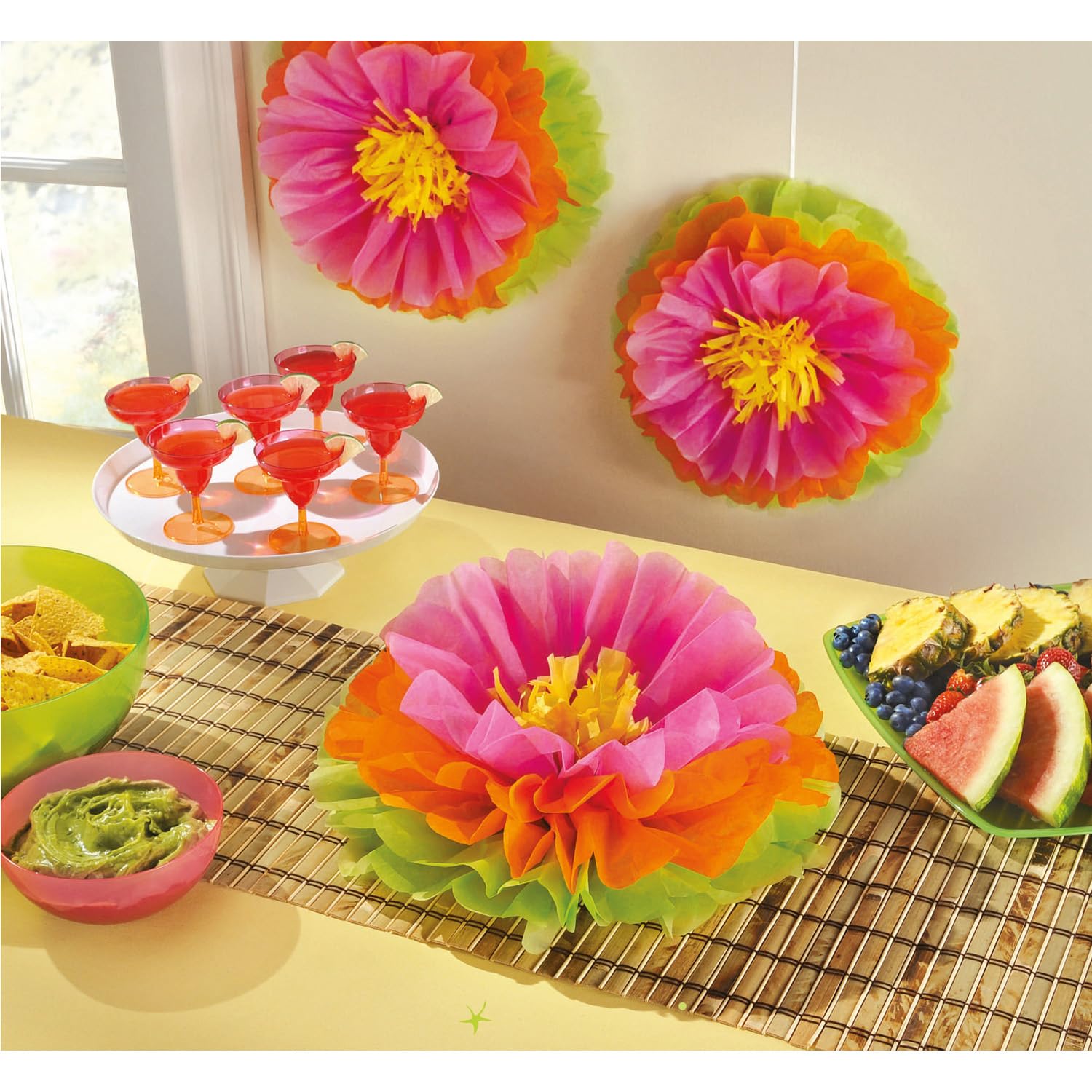 3 fermacapelli a forma di fiore di ibisco - Multicolore - Bambina