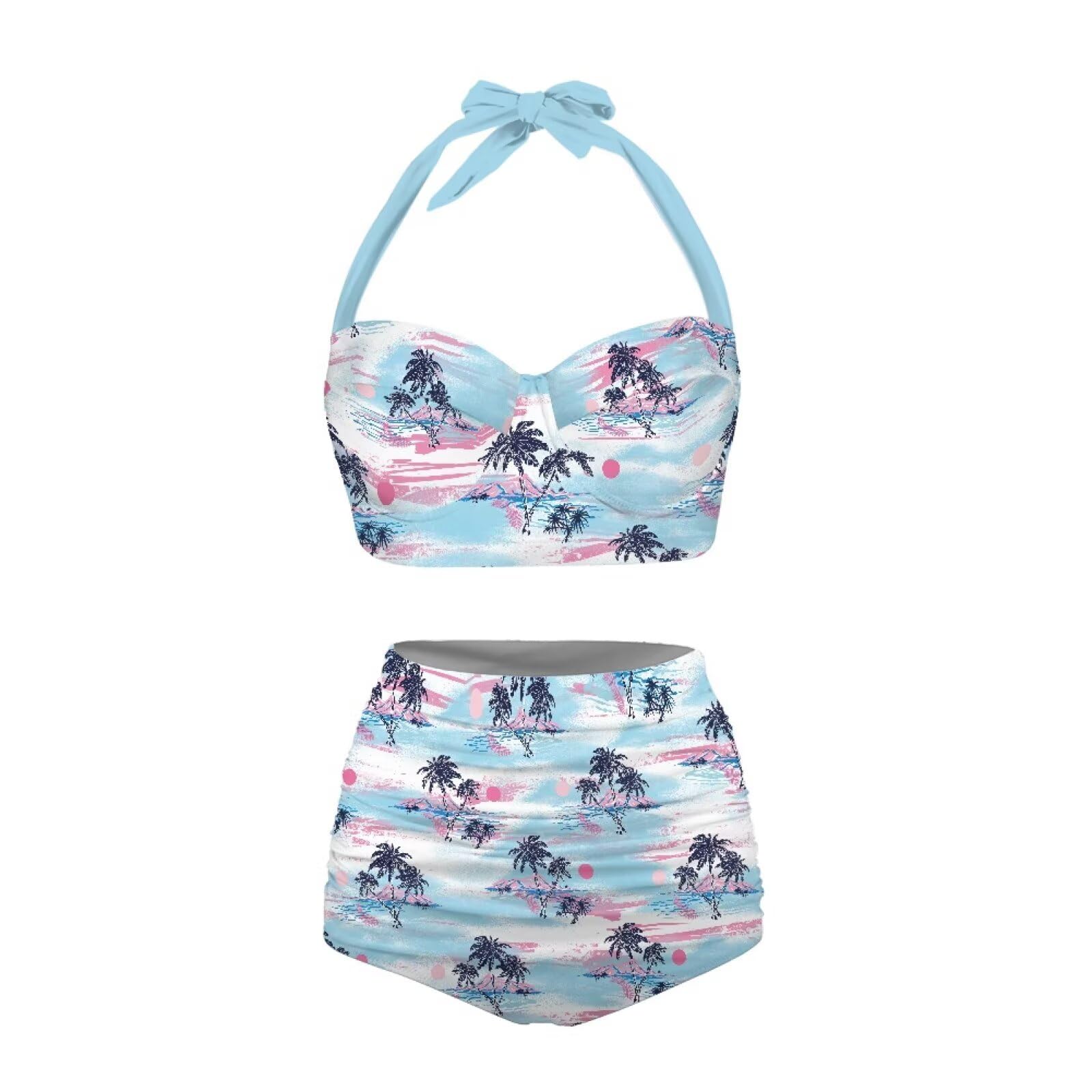 Costume da bagno da donna 2024 Set di costumi da bagno da donna Set bikini per donna Bikini a vita alta