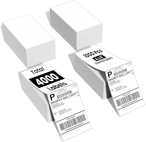 Miniatura 17 de Phomemo 4"x3" Thermal Labels Roll for Small Business Supplies - Commercial Grade Logo Stickers for Business Customized - Waterproof Shipping Labels