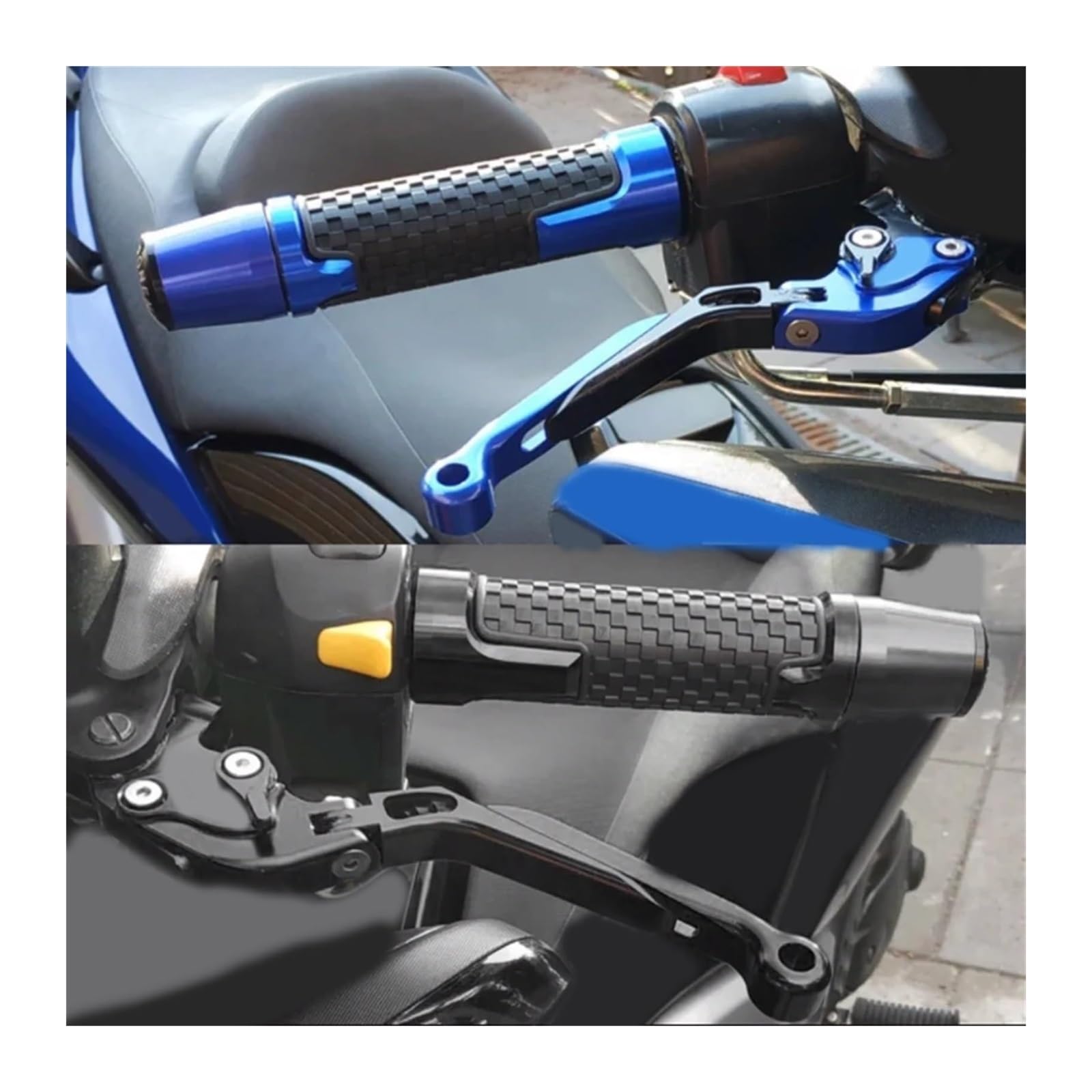 Contrapesos Manillar Moto para Y&amaha YZF YZFR15 2013-2018 Accesorio para Motocicleta Empuñaduras para Manillar De 7/8" Y 22 Mm Tapón para Extremo De Manillar Motocicleta Extremos