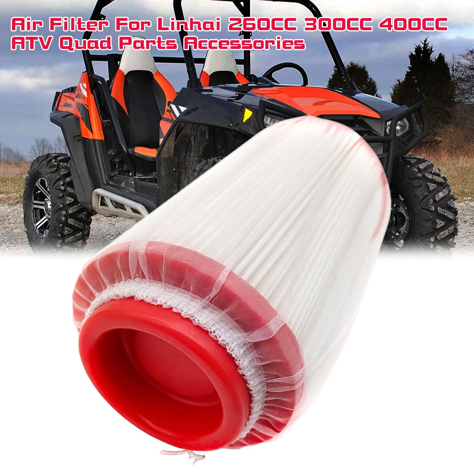 Nouveau nettoyant pour filtre à air Compatible avec Linhai 260cc 300cc 400cc LH260 LH300 LH400 ATV CUV D300 H300, remplace # 23212