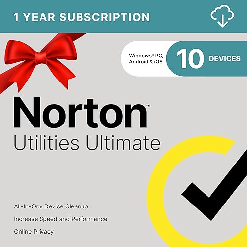 Norton Utilities Ultimate for 10 Devices, Keep your devices running like new - for Windows PC, Android and iOS (Download)