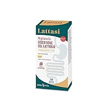 ERBA VITA Lattasi integratore alimentare con enzima lattasi, utile per migliorare e ottimizzare la digestione del lattosio in caso di intolleranza – Formato 30 Compresse