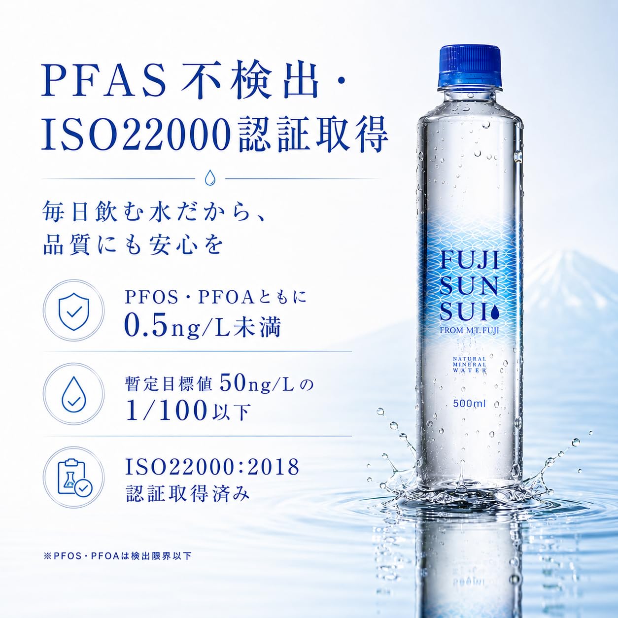 Amazon.co.jp: 富士の源水 非加熱製法 富士山天然水 500ml×24本×2 48本