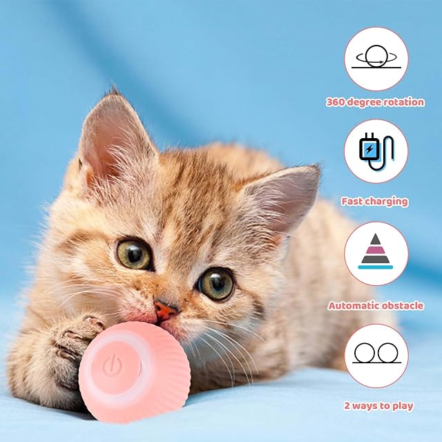 Foto 5 de 7 de Mkitnvy Pelota interactiva para Gatos, Juguete Interactivo Pelota