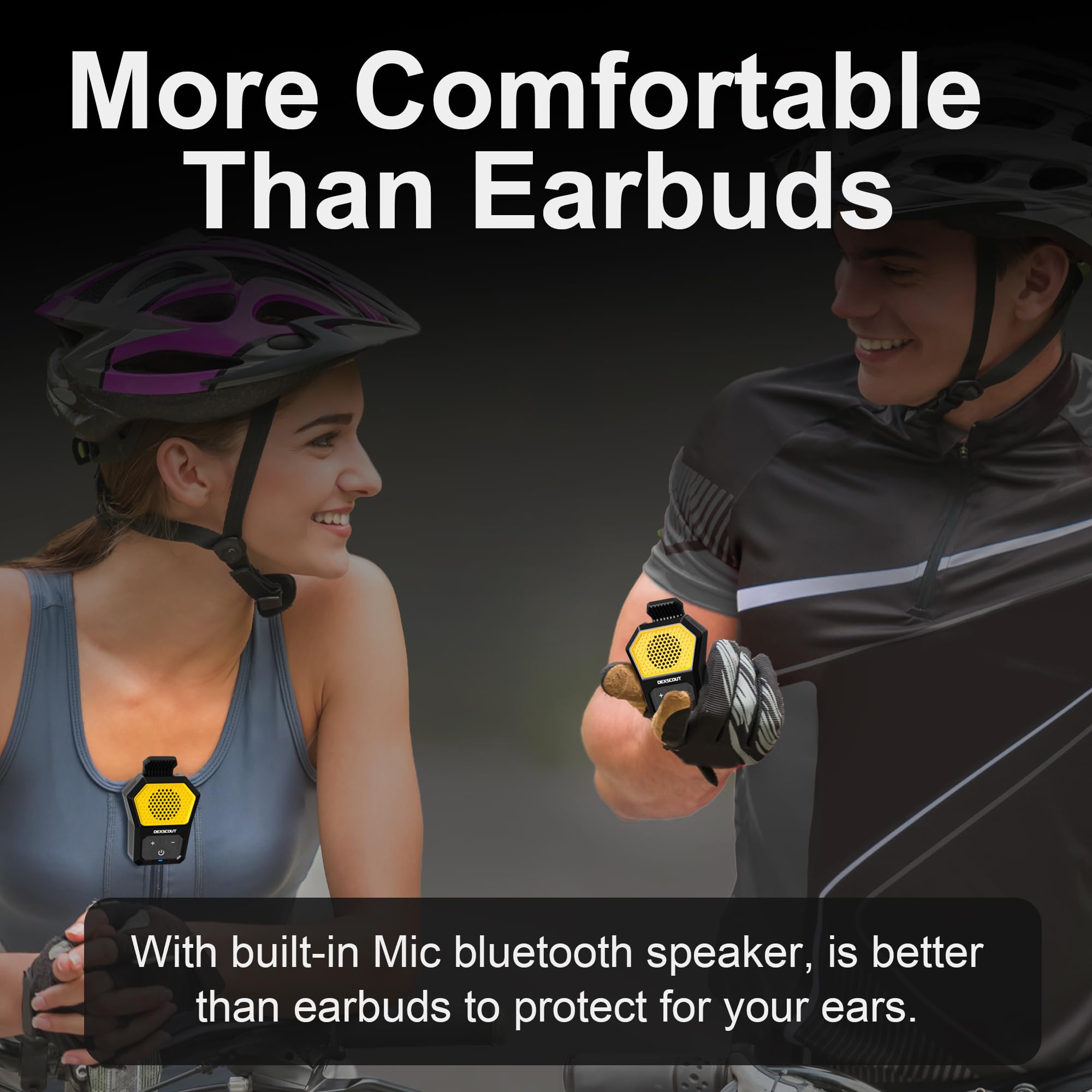 Altavoz Bluetooth portátil portátil (amarillo)