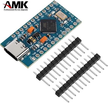 2pcs Pro Micro ATMega32U4 for Leonardo 5V 16MHz Development Board Micro-Controller Board Compatible with Arduino IDE with 2 Row Pin Header Replace ATmega328 Pro Mini