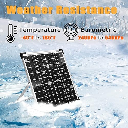 Miniatura 3 de SUNSUL Kit de panel solar de 20 W y 12 V con cargador de goteo, mantenedor y soporte de montaje ajustable para marina, automoción, RV, motocicleta y