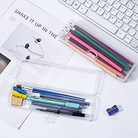 Vista 9 de Estuche de viaje para cepillos de dientes, paquete de 2, soporte transparente para cepillos de dientes, tamaño de viaje, soporte de plástico