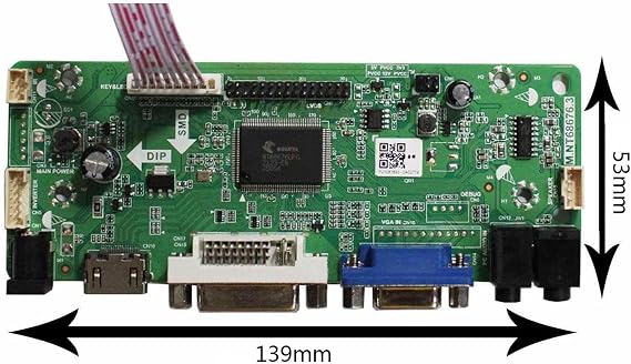 VGA DVI Audio LVDs Controller Board 40 Pin for 15.6 17.3 1920x1080 B156HW01 LP156WF1 N173HGE-L21 B173HW01 LP173WF1 WLED LCD Screen