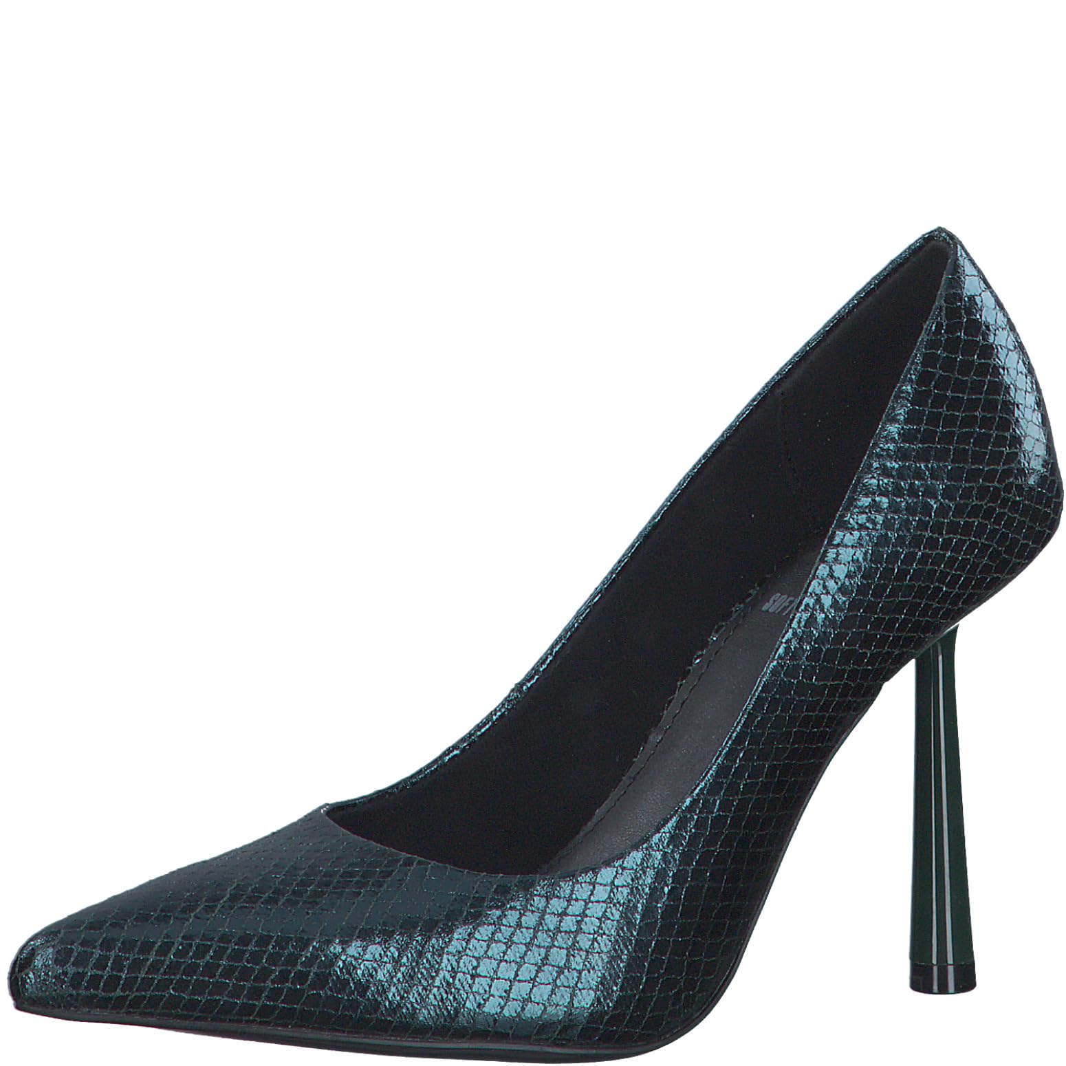 s.Oliver Women's High Heel Pointed Pumps, Green Metallic, 4 UK