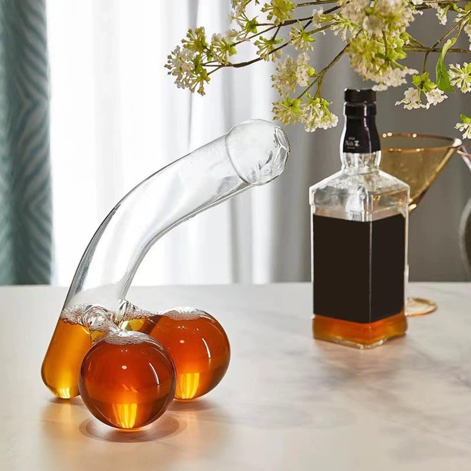 Carafe à Décanter Domestique Avec Distributeur De Vin En Cristal - Ensemble De Vin Rouge Abordable - Verre Créatif Pour Boissons Froides Et Jus