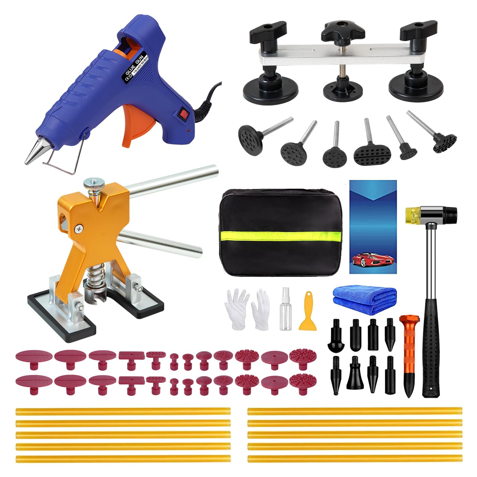 Photo 1 of DIQDI Paintless Dent Removal PDR Tool Set Car Body Dents Hail Damage -58Pcs